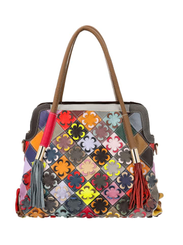 Usha Women Handbag in Grey Multicolor