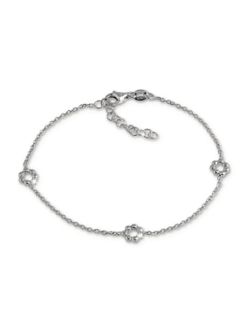 SilberDream 925 Silber Damen SilberDream Armbänder Blümchen ca. 18cm + 3cm Verlängerung