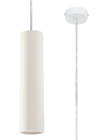 Nice Lamps Keramik Hängleuchte SANTANA weiß röhrenlampe Down-Light Loft 1xGu10 NICE LAMPS