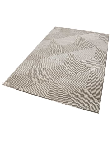 ESPRIT Teppich Velvet Groove in beige braun