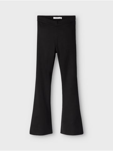 name it Bootcut Stretch Schlag Stoffhose mit Gummizug NKFFRIKKALI in Schwarz-2