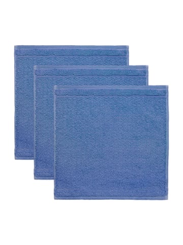 Möve for Frottana Seiftuch Pearl 3er Pack in cornflower
