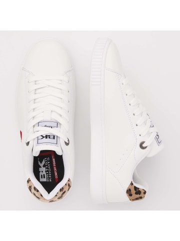 British Knights Sneaker Mist in weiss/leopard/herz