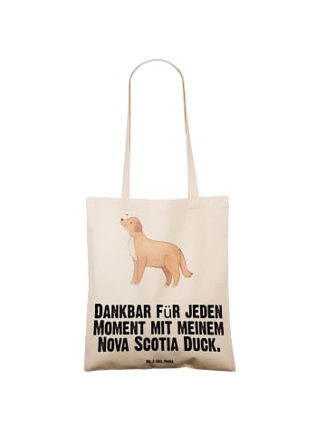 Mr. & Mrs. Panda Schultertasche Nova Scotia Duck Moment mit Spruch in Creme