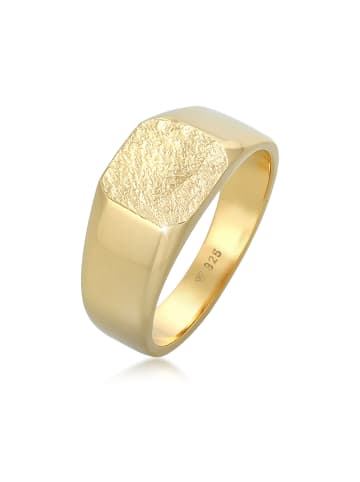 KUZZOI Ring 925 Sterling Silber Siegelring in Gold