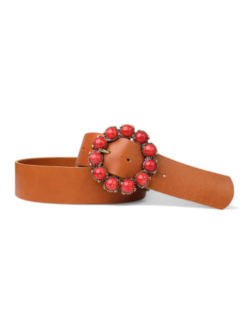 FRONHOFER Herren Ledergürtel in Cognac