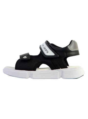 Calvin Klein Kinder Sandalen mit Klettverschluss Jeans Velcro V3B2-80614 Schwarz