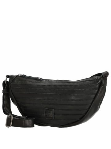 FREDs BRUDER Layer Halfmoon Bag - Umhängetasche 31 cm (black) in schwarz