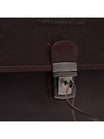 The Chesterfield Brand Glenwood Aktentaschen Messenger Leder 42 cm Laptopfach in brown