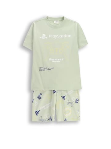 Coccodrillo Jungenpyjama in grün