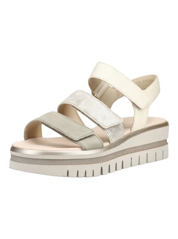 Gabor Sandalen in Weiß/Gold