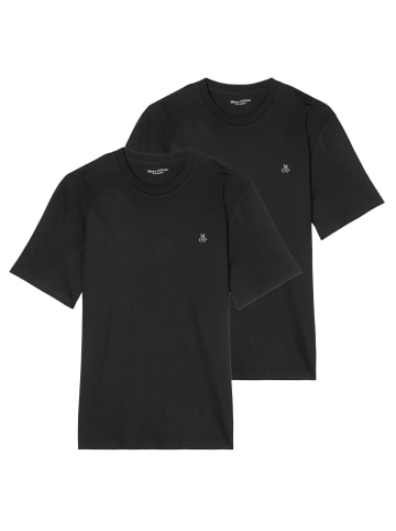 Marc O'Polo T-Shirt 2er Pack in Schwarz
