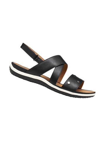 Geox Vega Klettsandalen Schwarz