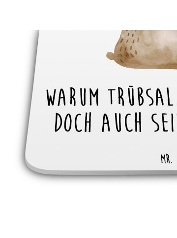 Mr. & Mrs. Panda Untersetzer für Gläser Bär Seifenblasen mit Spruch in Weiß