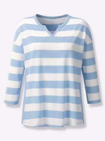 Heine T-Shirt in eisblau-weiß-geringelt