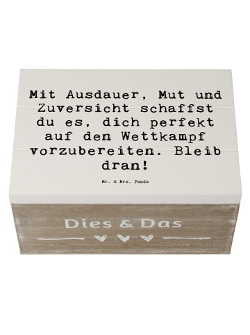 Mr. & Mrs. Panda Geschenkbox Spruch Wettkampfvorbereitung meiste... in Weiß