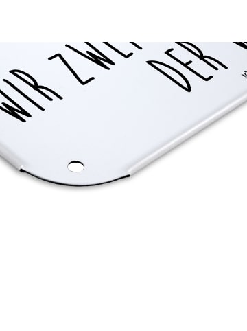 Mr. & Mrs. Panda tafel Mäuse Herz mit Spruch in Weiß