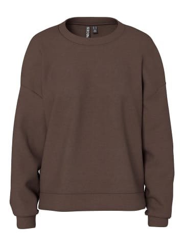 Pieces Sweatshirt in Hot Fudge