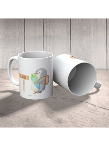 Mr. & Mrs. Panda Tasse Pinguin Schultüte ohne Spruch in Weiß