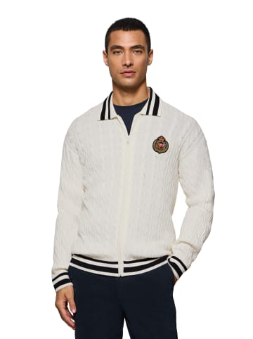Polo Club Cardigan in Ecru