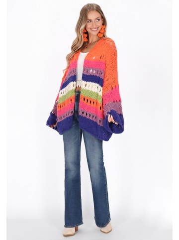 IZIA Cardigan in blue multicolor