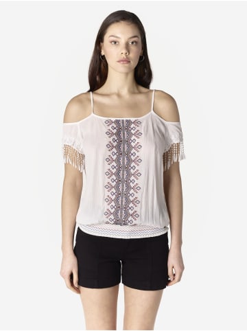 KOROSHI Off-shoulder-Bluse für Frauen in weiß