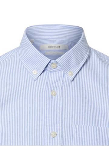 Selected Hemd SLHregrick in blau weiß