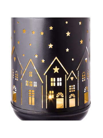 Butlers Laterne LUMINOUS Häuser in Schwarz