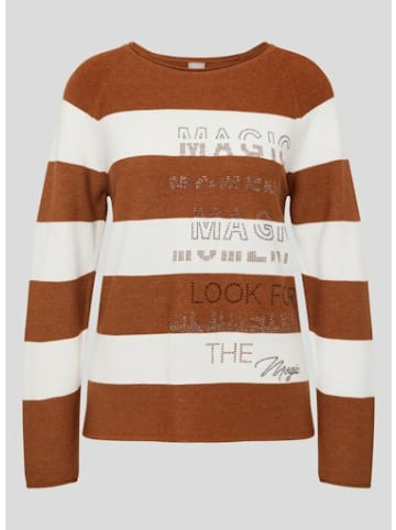Rabe Streifenpullover für Damen in braun