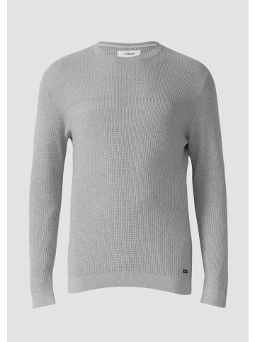 s.Oliver Strickpullover in 94W0_grau meliert