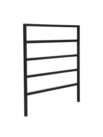 home24 home24 Bett-Kopfteil aus Metall in Schwarz, Breite 90 cm in Schwarz