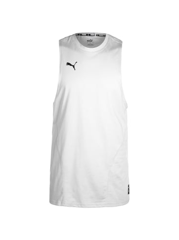 Puma Trainingsshirt Hoops Team in weiß / schwarz