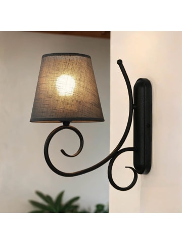 Licht-Erlebnisse Wandlampe (B)18 x (H)35 cm in Anthrazit