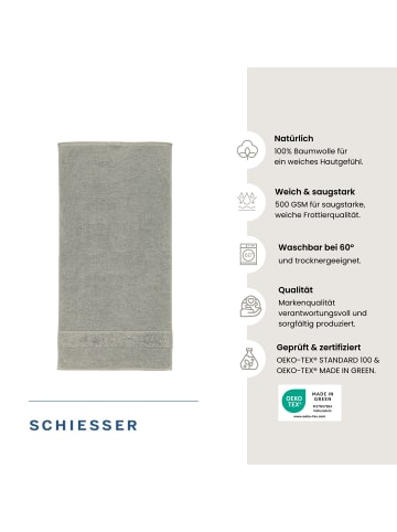 Schiesser Duschtuchset Turin 2-teilig in Grau