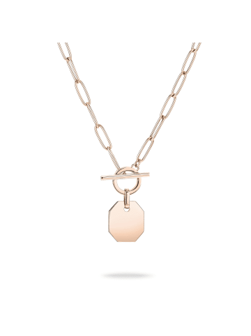 LIEBESKIND BERLIN Halskette The T-Bar Plate in roségold