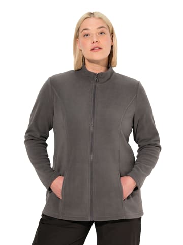 Ulla Popken Sweatjacke in graphitgrau