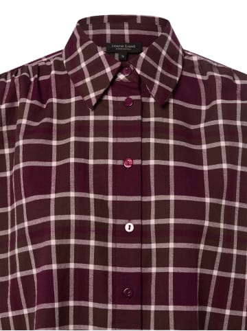 Marie Lund Bluse in aubergine mehrfarbig