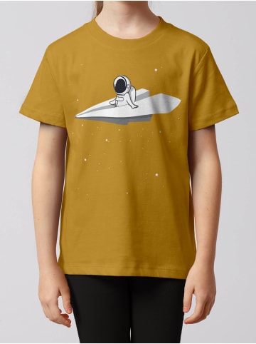 wat? Apparel T-Shirt Fly me to the moon in Ocker