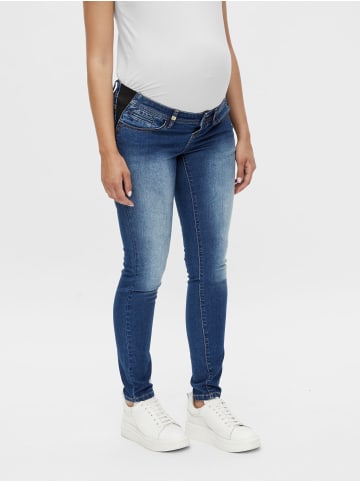 mama licious Slim Fit Jeans in Medium Blue Denim
