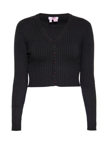 myMo Cropped Cardigan in SCHWARZ