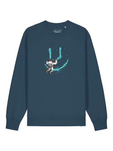 wat? Apparel Sweatshirt Graffiti Astronaut in Petrol