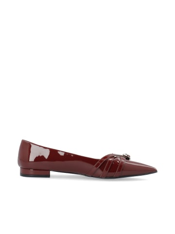 Bianco Ballerinas in Burgundy