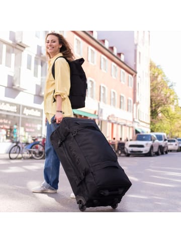 SONS OF ALOHA Reisetasche Reisetasche mit Rollen groß | Duffle 80 cm XXL 140L in schwarz