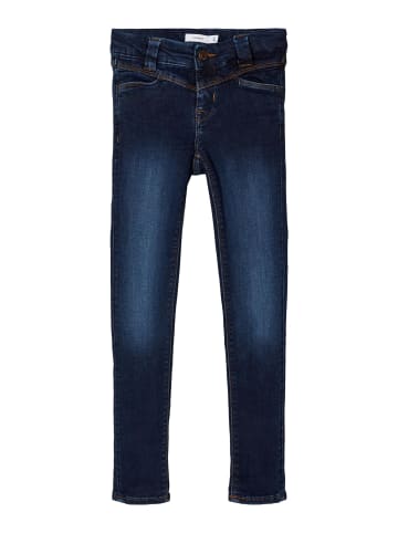 name it Mädchen Jeans mit Brush-Effekt in Dark Blue Denim