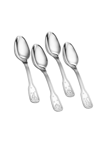 Ritzenhoff & Breker 4er Set Kaffeelöffel-Set Holly 14,2 cm in silber