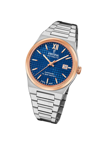 Festina Analog-Armbanduhr Festina Swiss Made silber groß (ca. 40mm)