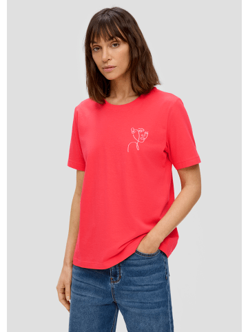 S. Oliver T-Shirt kurzarm in Pink