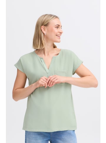 Fransa Kurzarm-Bluse FRZAWOV Regular fit in Frosty Green