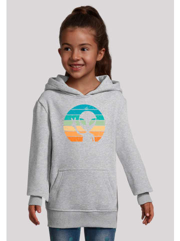 F4NT4STIC Hoodie Alien Piece Sonnenuntergang in grau meliert