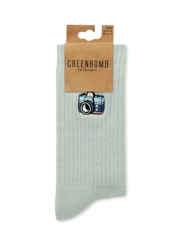 GreenBomb Tennis Socks Camera in Muted Mint